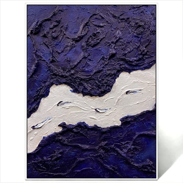 abstract river art painting