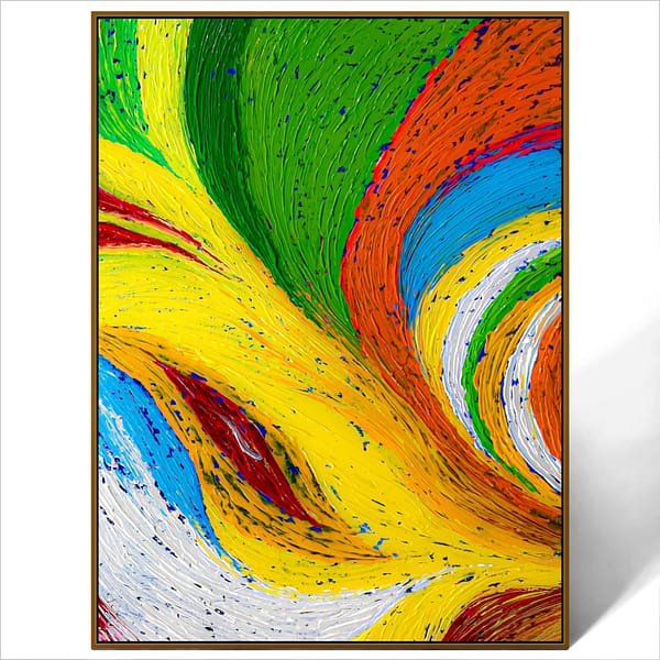 abstract colorful art painting