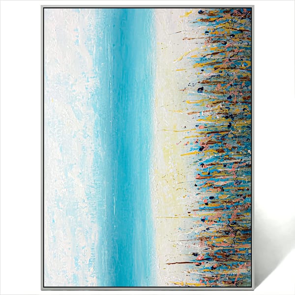 modern beach art canvas