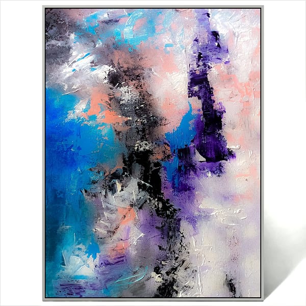 abstract textured canvas art