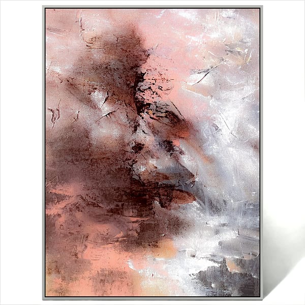 abstract brown grey art canvas