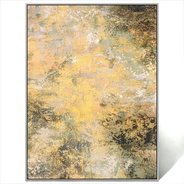 abstract gold art painting