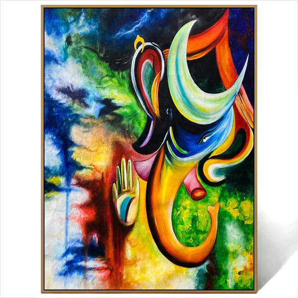 Amazing Portrait Ganesh ji Art canvas