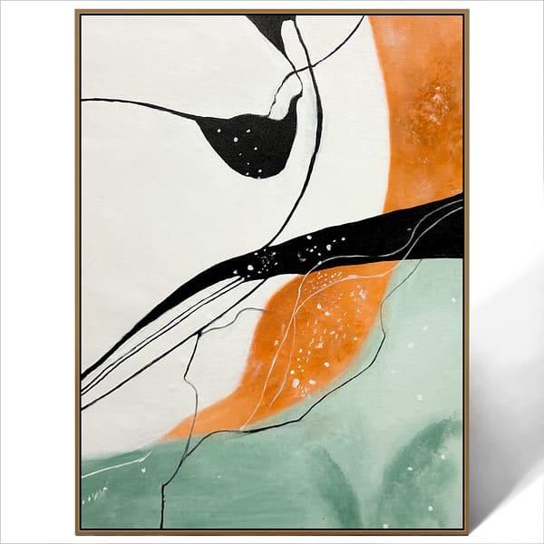 abstract brush stroke art canvas