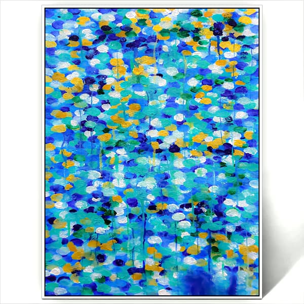 abstract multi color art canvas