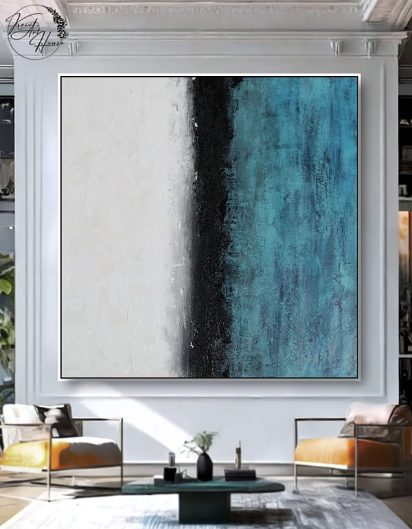 Painting abstract on canvas