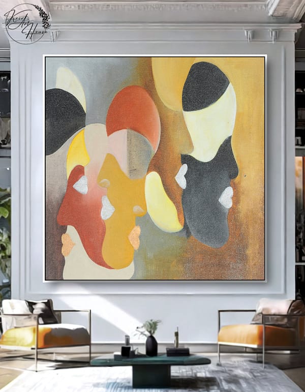 abstract face art