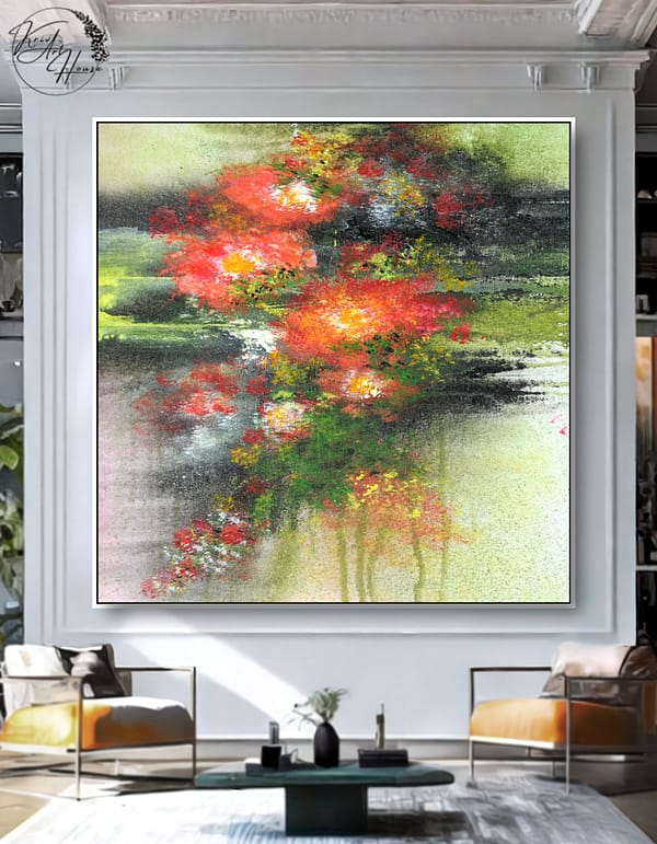abstract painting canvas