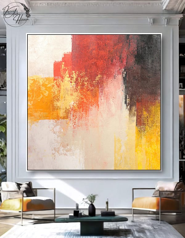 oversized abstract painting