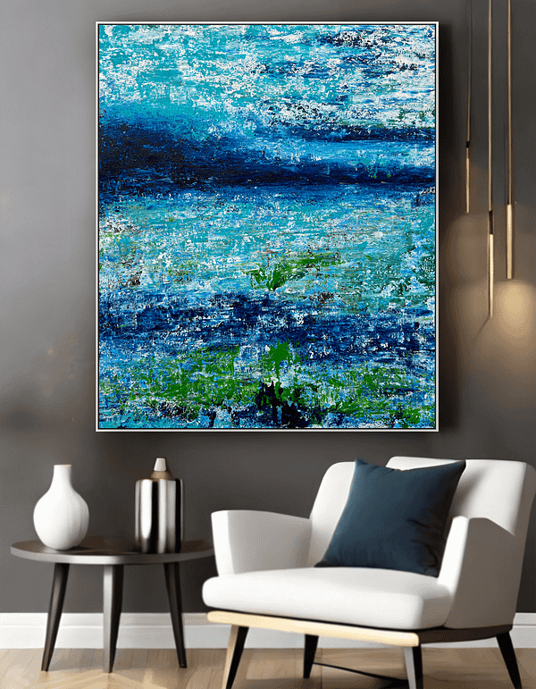 oversized abstract painting