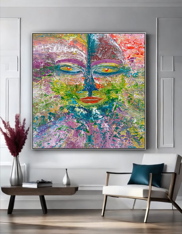 boho face artwork