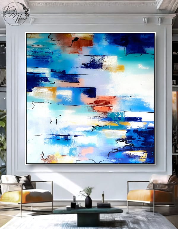 abstract painting canvas