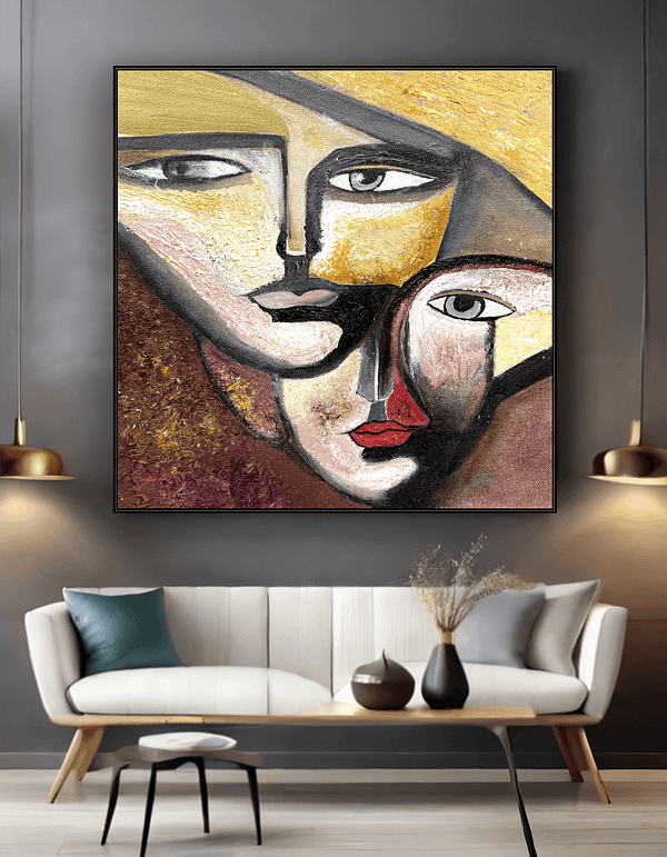 face abstract painting