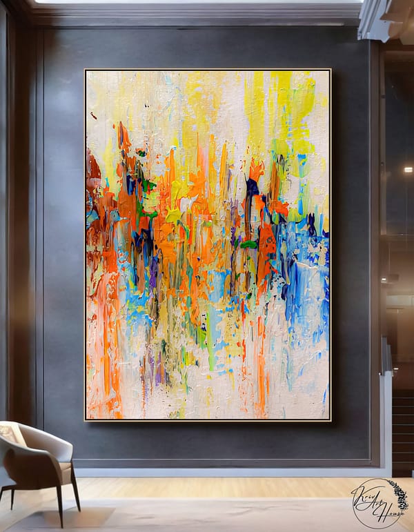 wall art abstract painting canvas