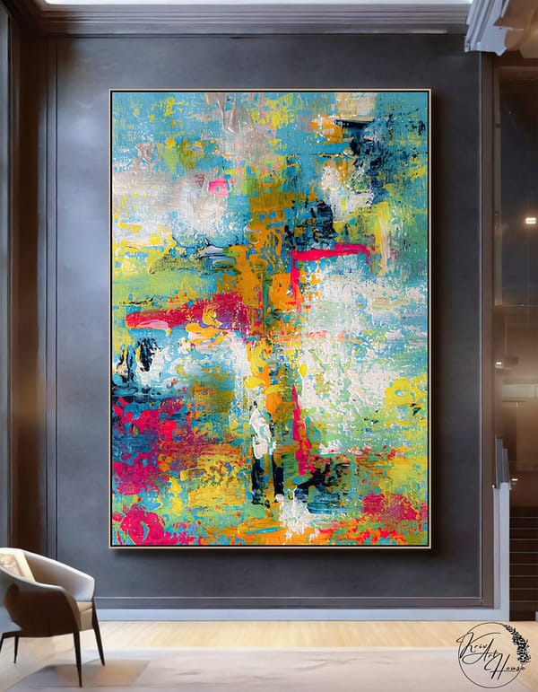 abstract textured painting