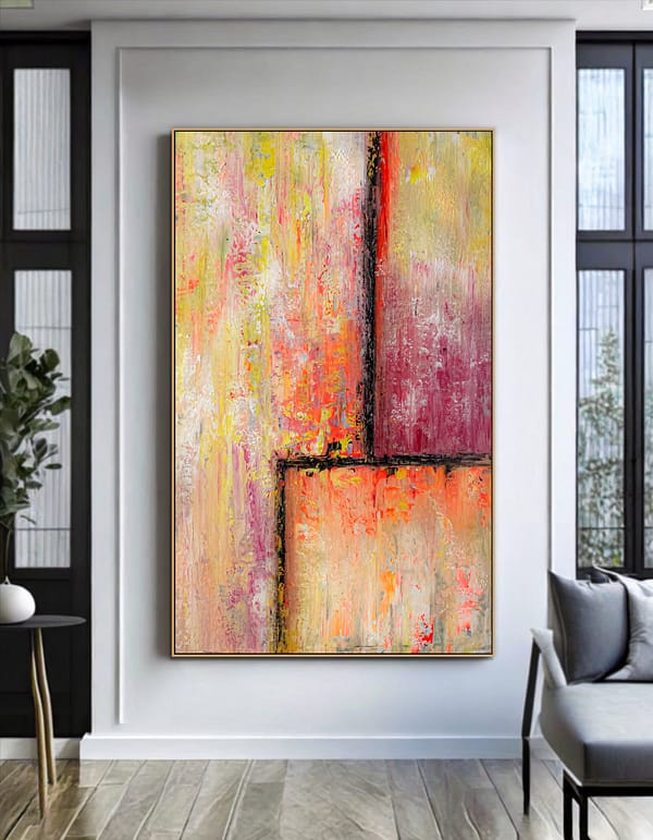 geometric abstract painting