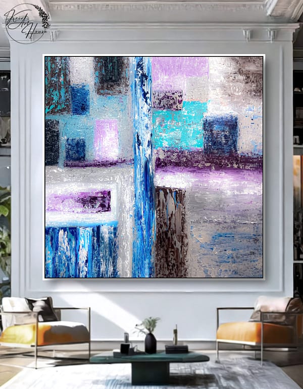 abstract canvas painting