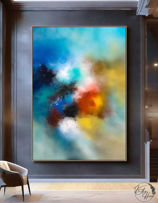 Painting abstract colorful