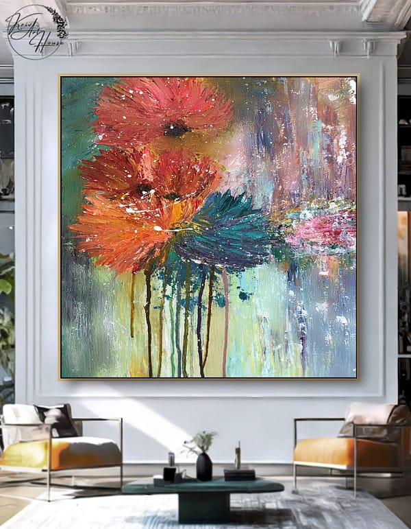 abstract decor wall painting