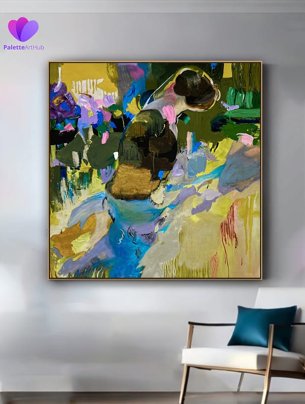 oversized abstract painting