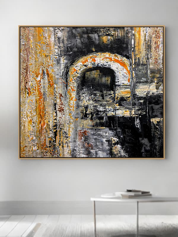 large abstract painting