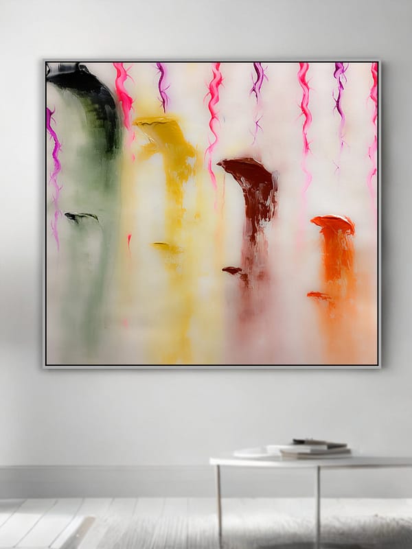 abstract drip painting