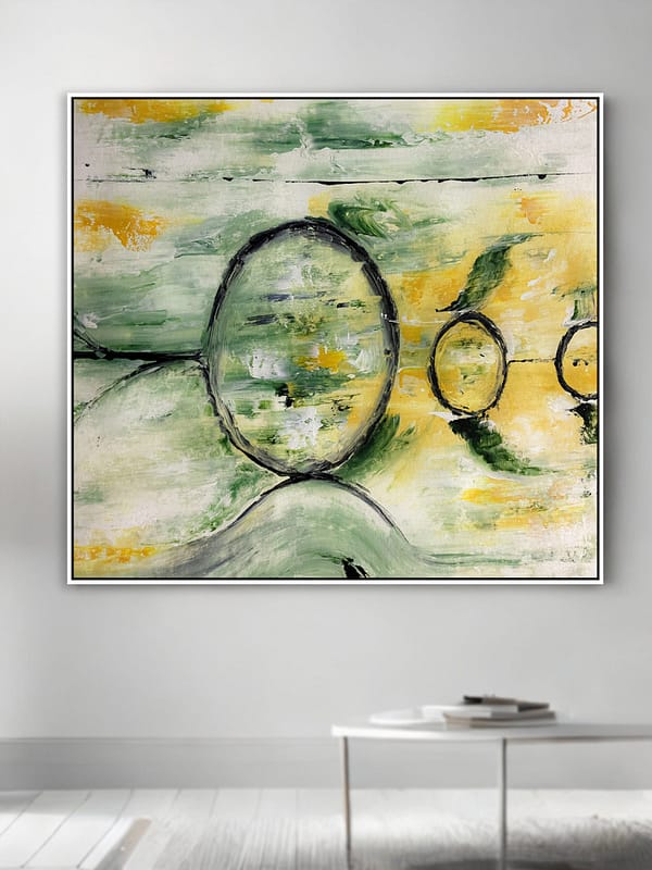 abstract circular wall art