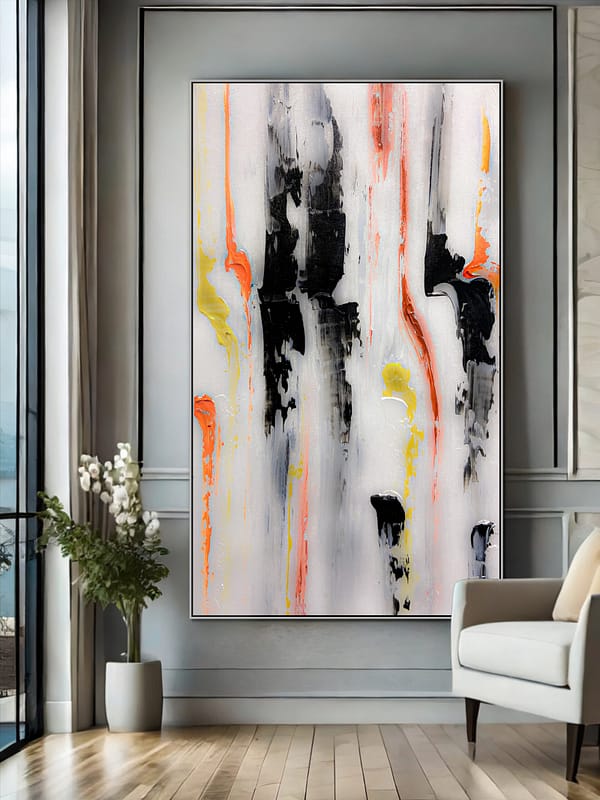 abstract line wall art