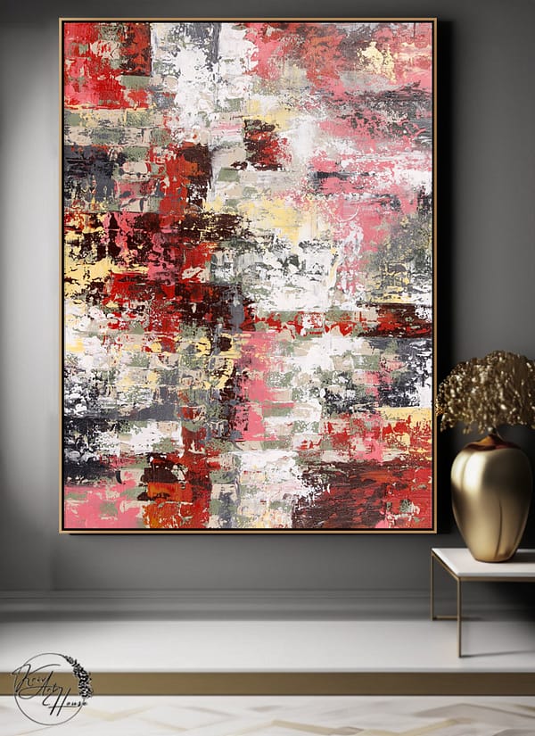 beige art abstract painting