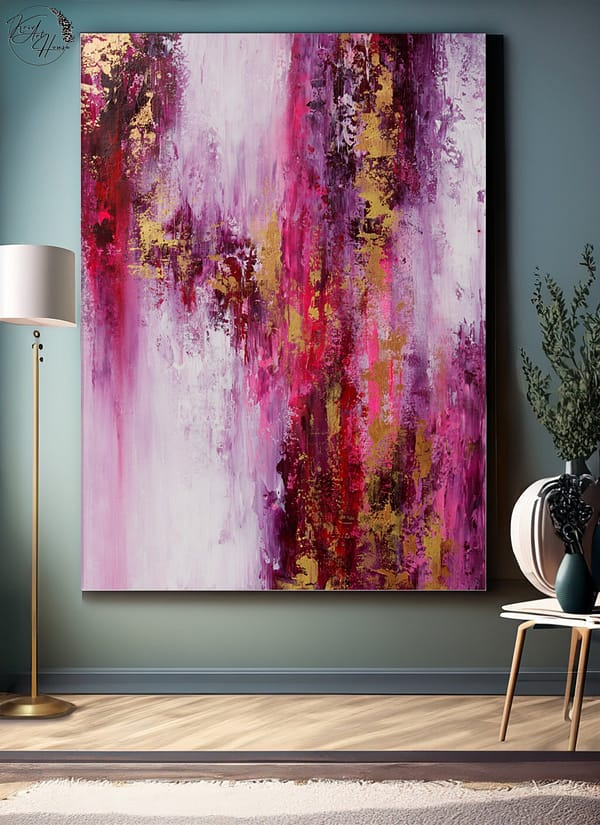 Abstract painting on canvas