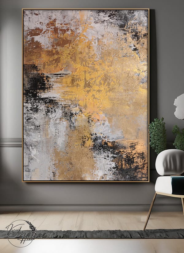 large abstract painting