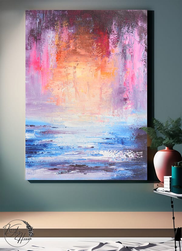 abstract canvas painting