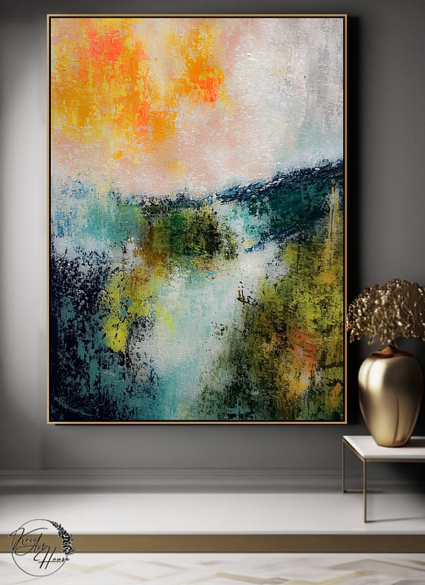 abstract painting gold