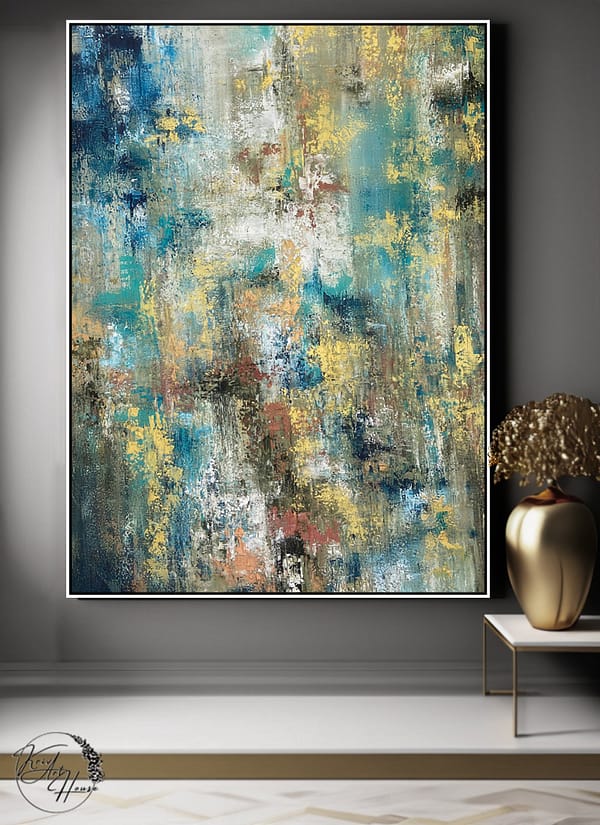 abstract canvas painting