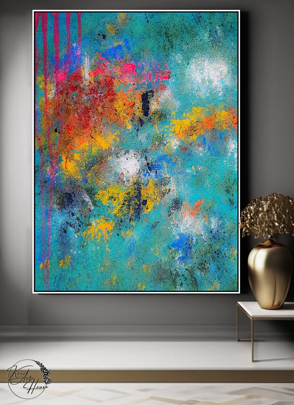 abstract painting for bedroom