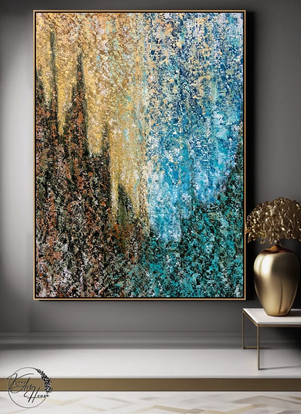 modern abstract painting on canvas