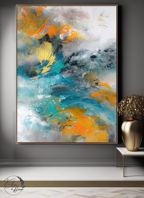 oversized abstract painting