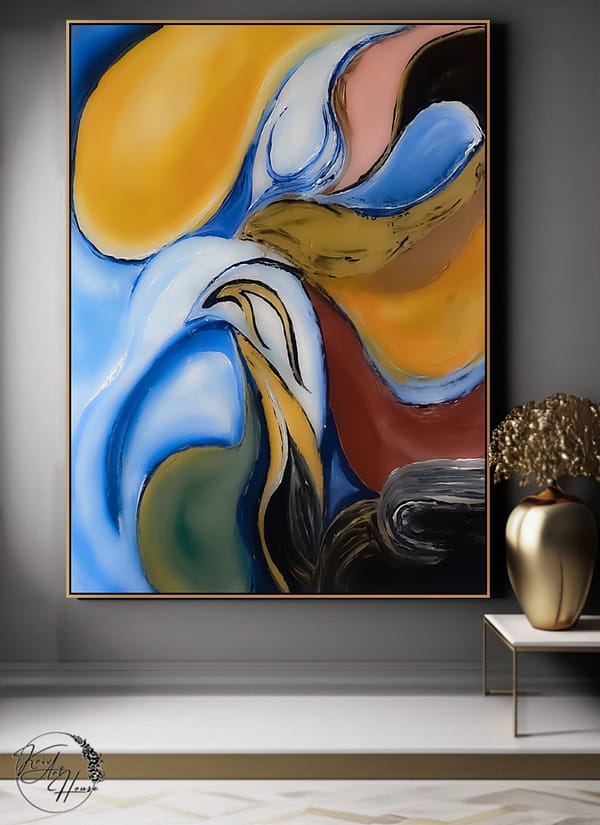 large abstract painting