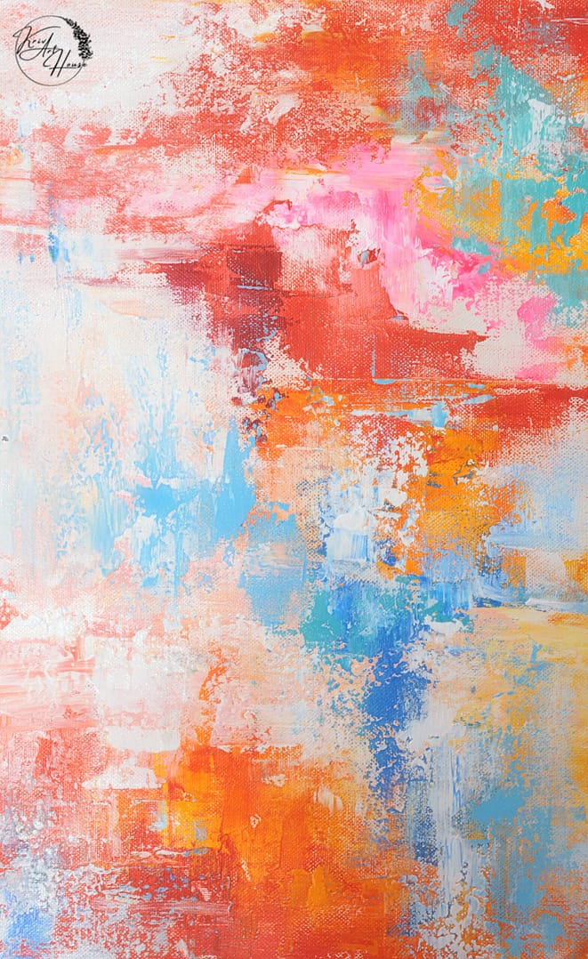abstract painting canvas
