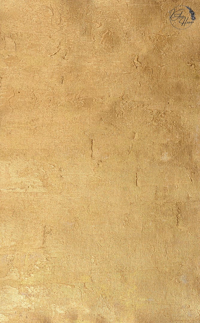 abstract golden desert painting
