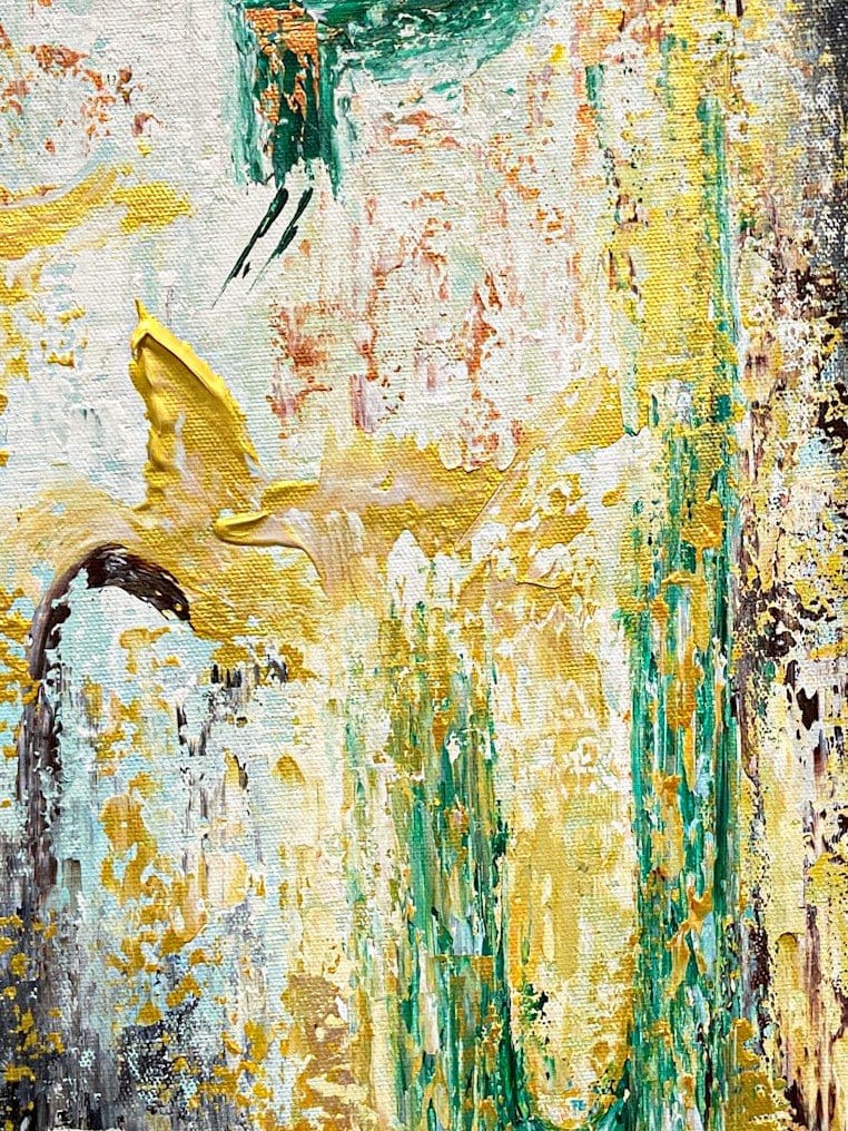 Abstract Large Original Artwork On Canvas Nature Painting For Office Wall - Image 7
