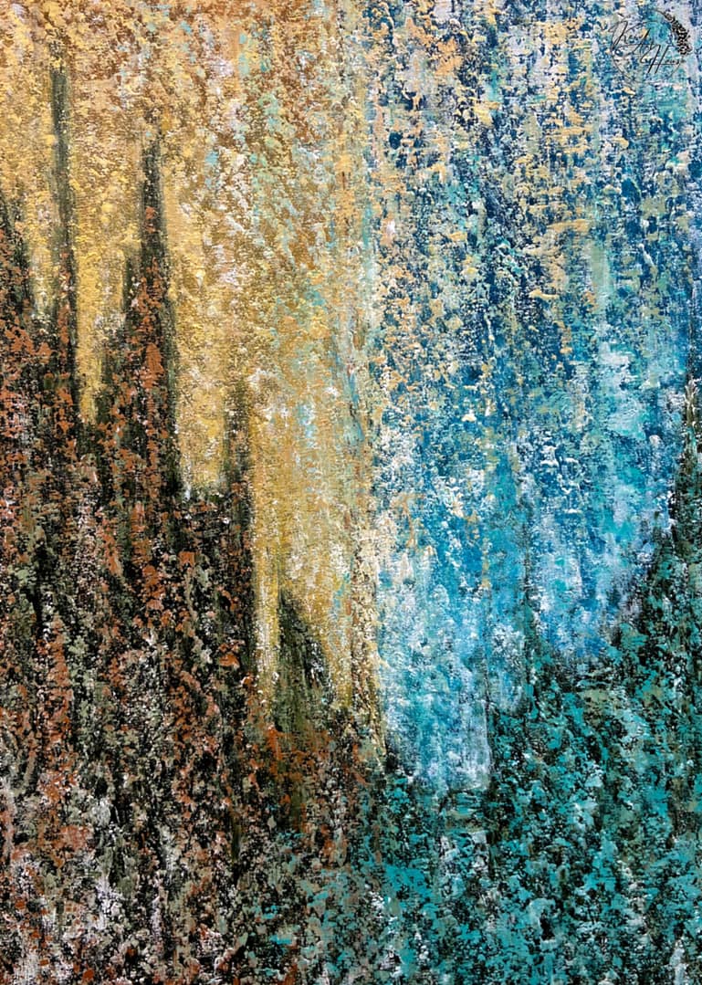 oversized abstract painting
