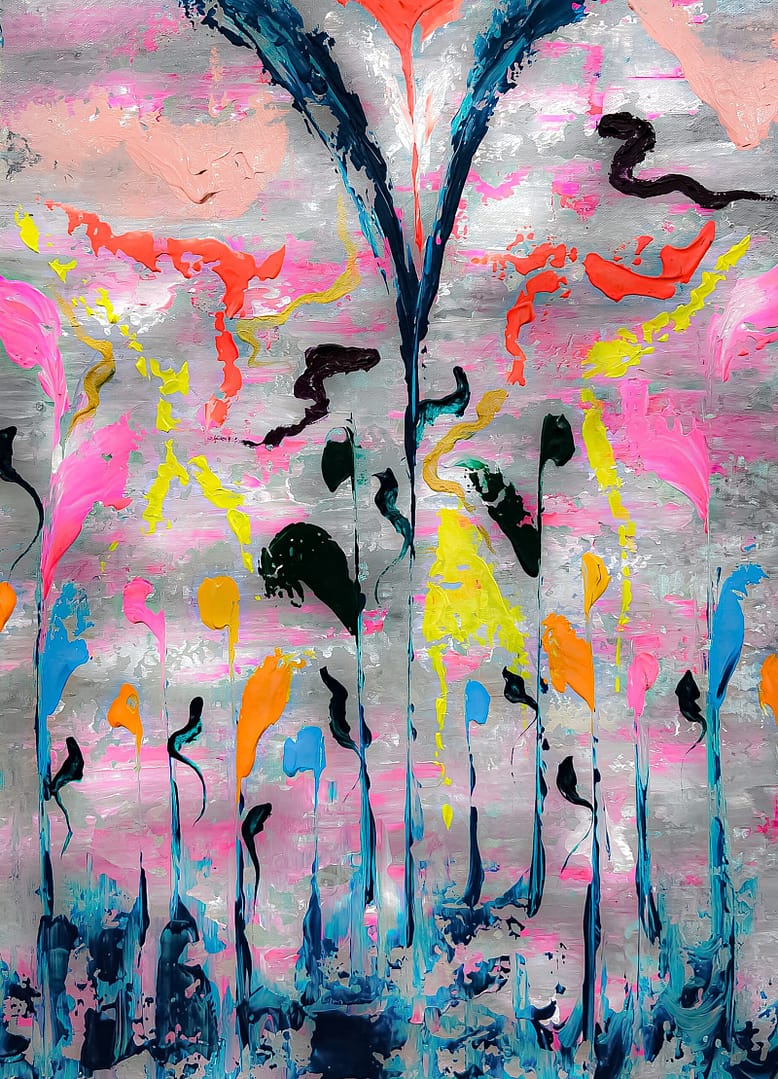 living room art painting