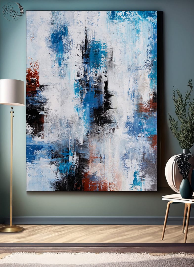 modern abstract painting on canvas