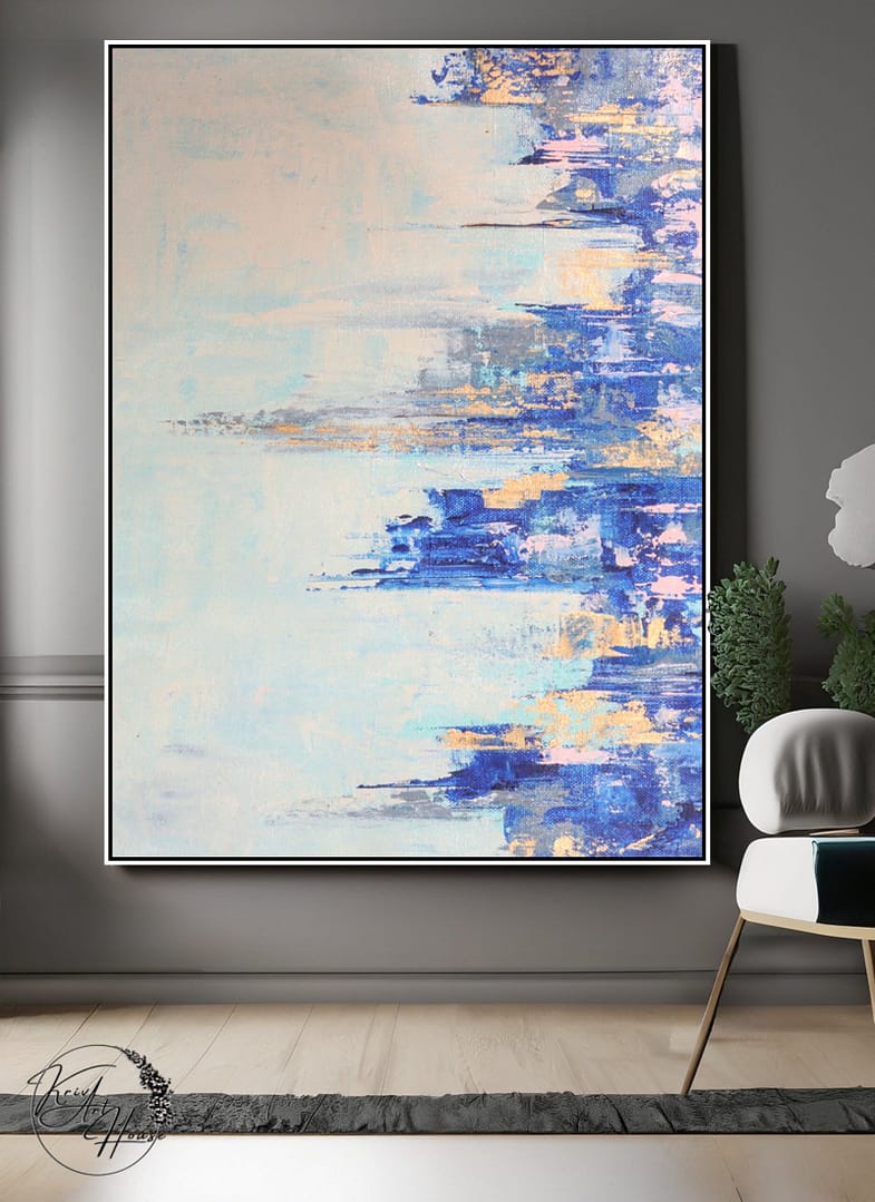 abstract city art painting
