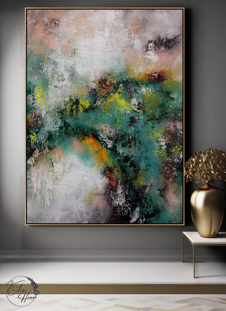 abstract painting with texture