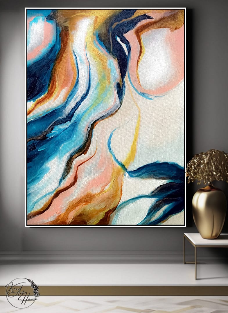 abstract painting canvas