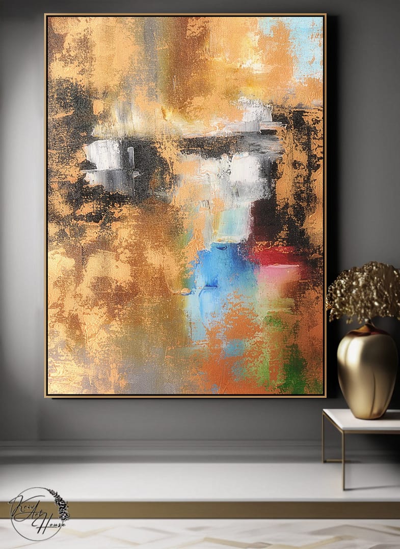 Painting abstract acrylic