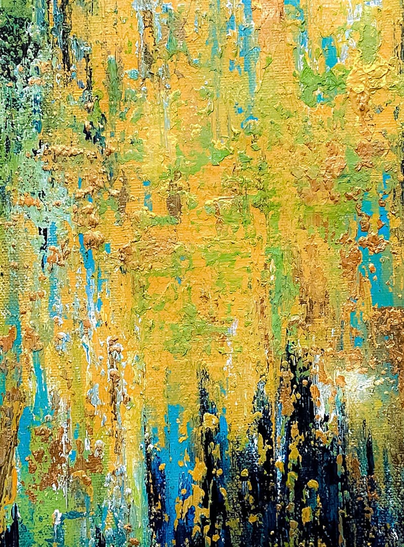 Abstract painting on canvas