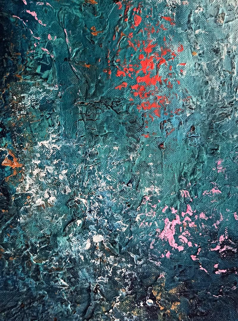 Painting abstract landscape